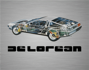 DeLorean Cutaway poster | DeLoreanDirectory.com