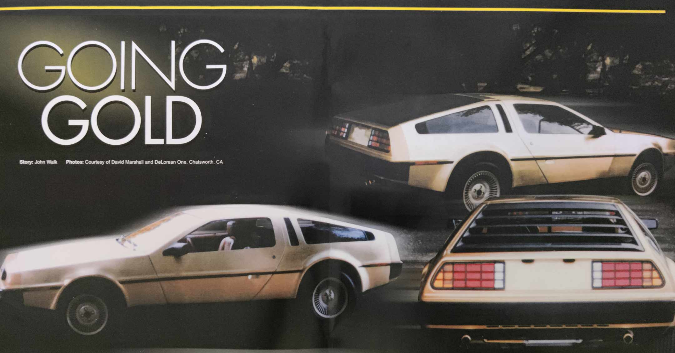 Going Gold | DeLoreanDirectory.com