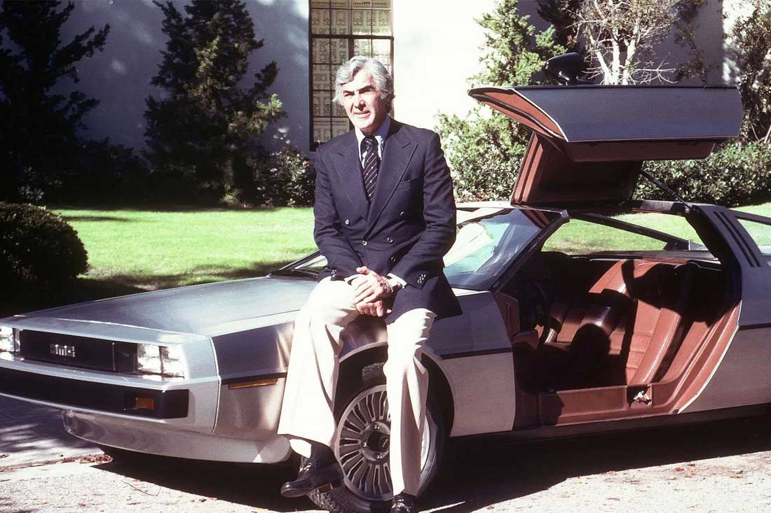 John DeLorean with DeLorean "Proto 1" | DeLoreanDirectory.com